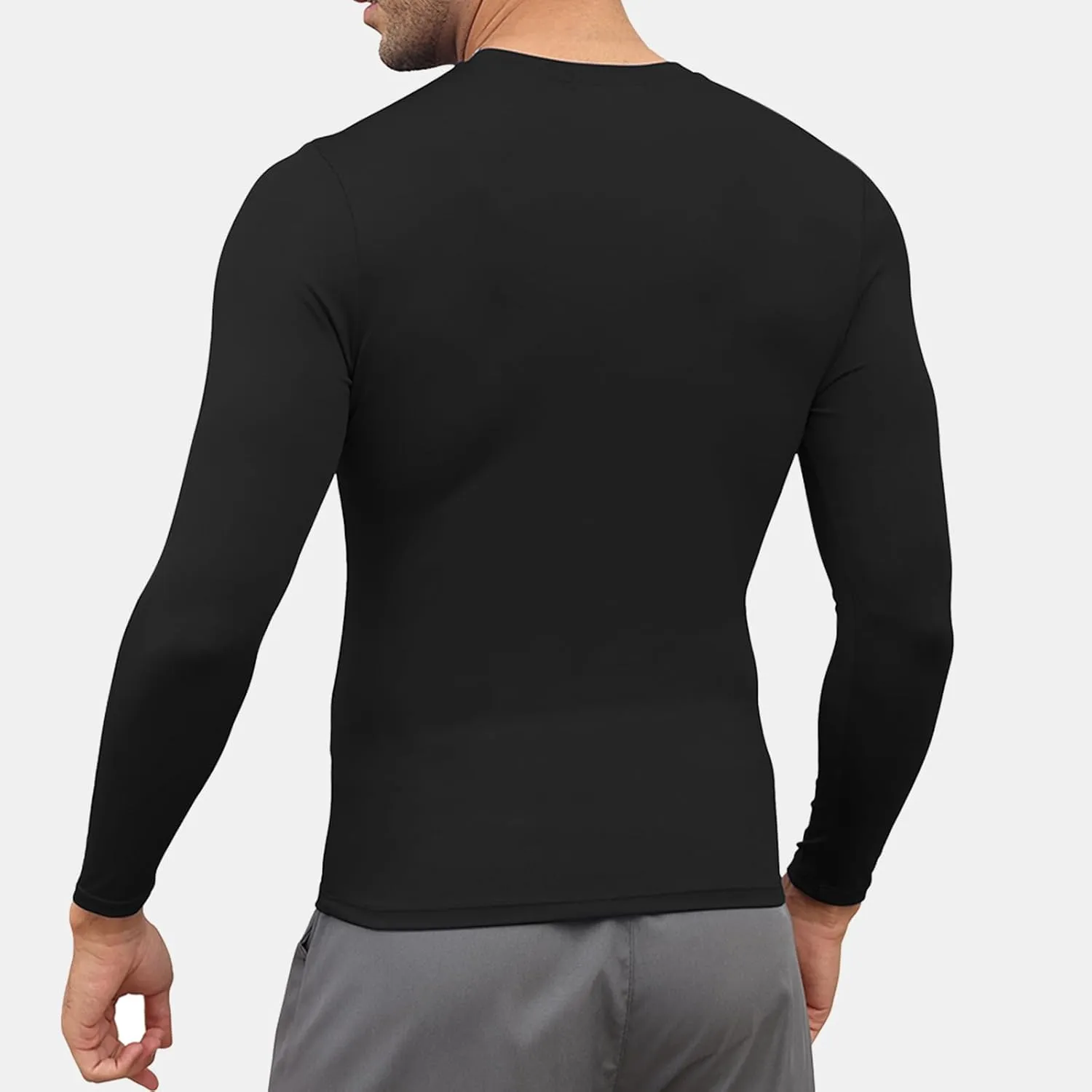 2 Pack Men's Sun Protection Shirts UPF 50  Rash Guard Quick Dry Swim T-Shirt Long/Short Sleeve for Running Fishing