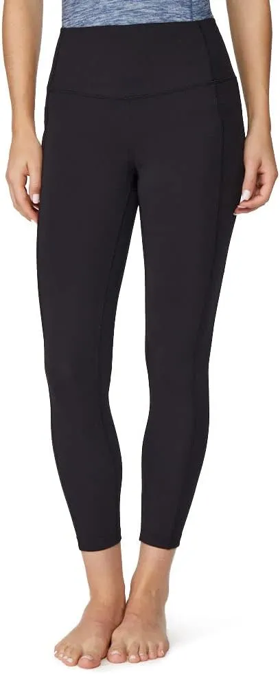 32 Degrees Womens 7/8 High Waist Yoga Pants with Pockets | Workout Athletic Leggings