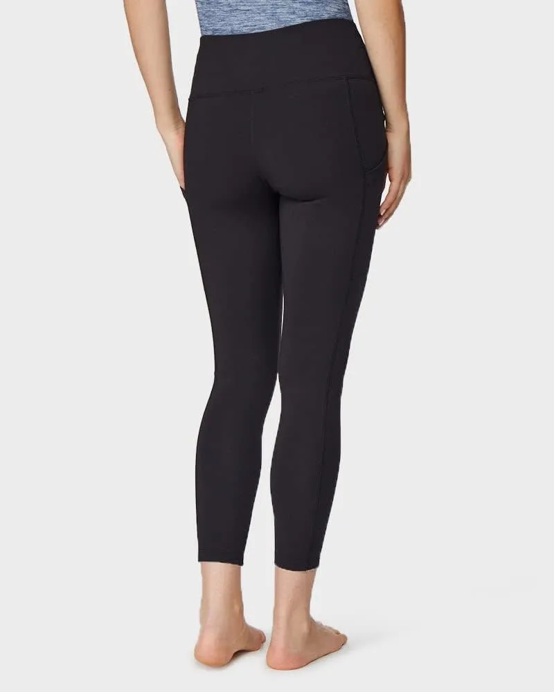 32 Degrees Womens 7/8 High Waist Yoga Pants with Pockets | Workout Athletic Leggings