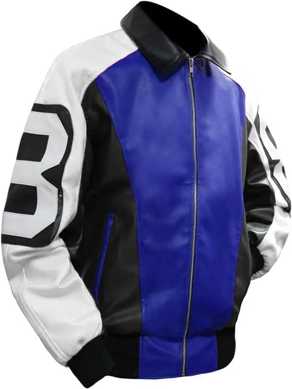 8 Ball Pool Bomber Jacket- Faux Leather Seinfeld David Puddy Eight ball Lettermen Jacket - 90's Leather Bomber Jacket