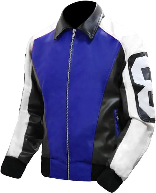 8 Ball Pool Bomber Jacket- Faux Leather Seinfeld David Puddy Eight ball Lettermen Jacket - 90's Leather Bomber Jacket