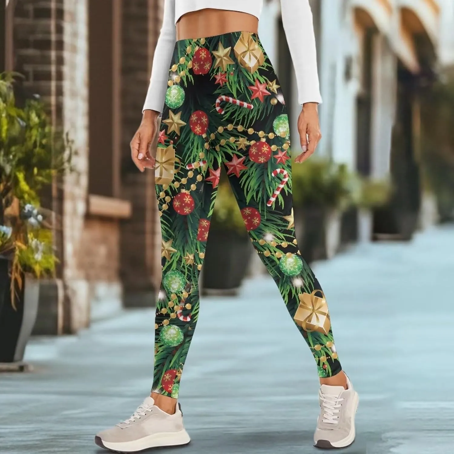 AFPANQZ Leggings with Pockets Women High Waisted Casual Butt Lift Leggings for Winter Fall Gym Yoga Fitness Workout Pants