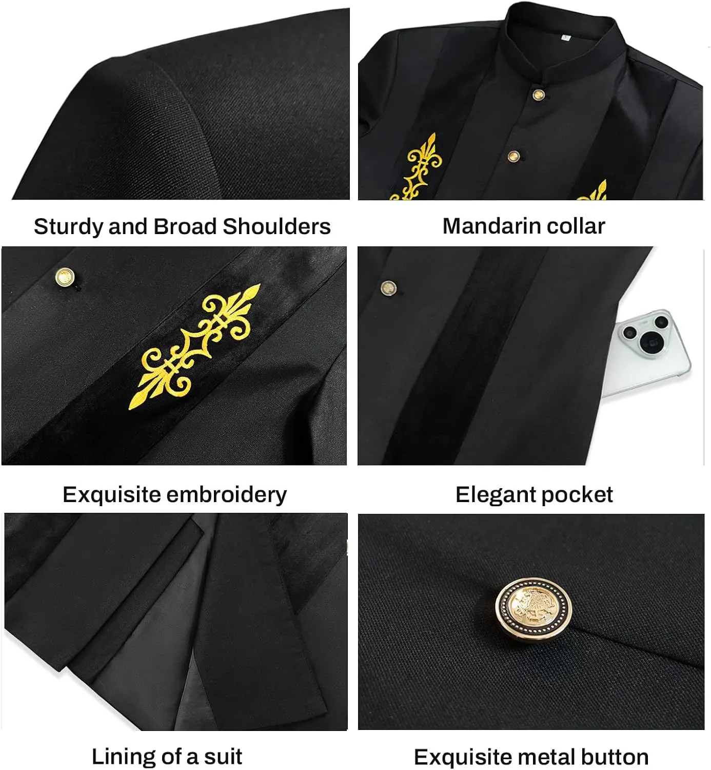 African Suit for Men 2 Piece Set Fashion Velvet Dashiki Jacket and Pants Wedding Outfit Attire Clothing