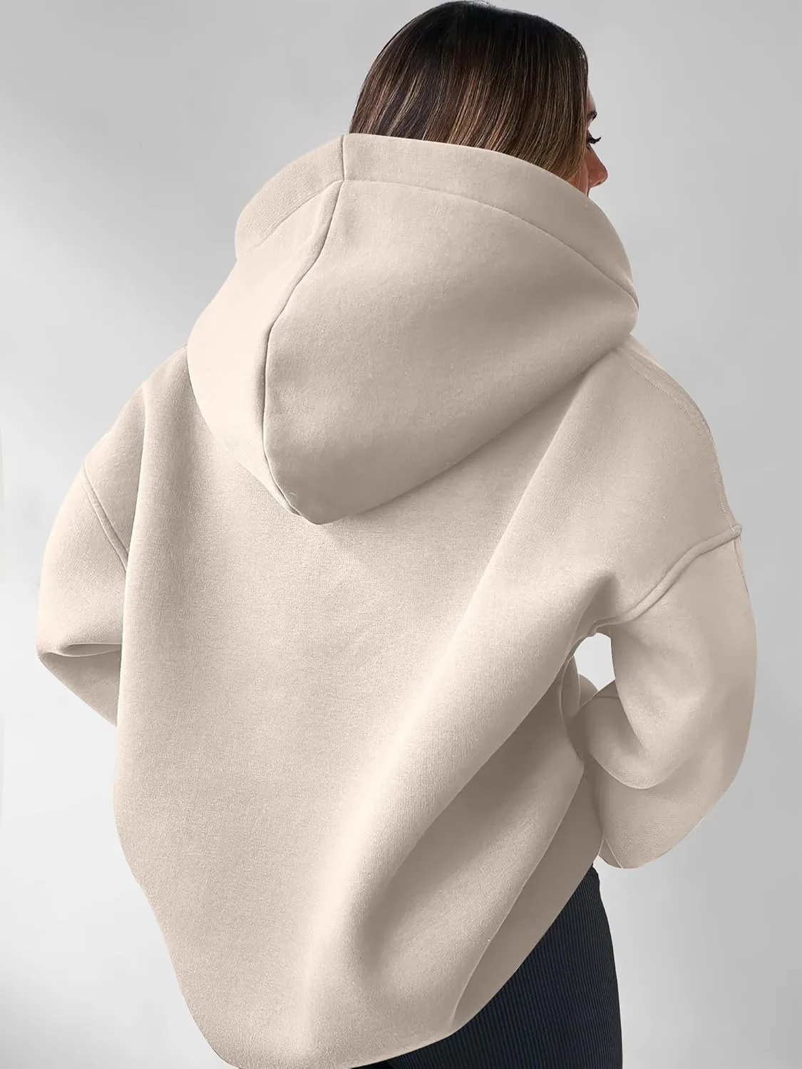 ANRABESS Womens Oversized Hoodies V Neck Sweatshirts Long Sleeve Pullover Casual Fall Teen Girls Preppy Clothes 2025 Trendy