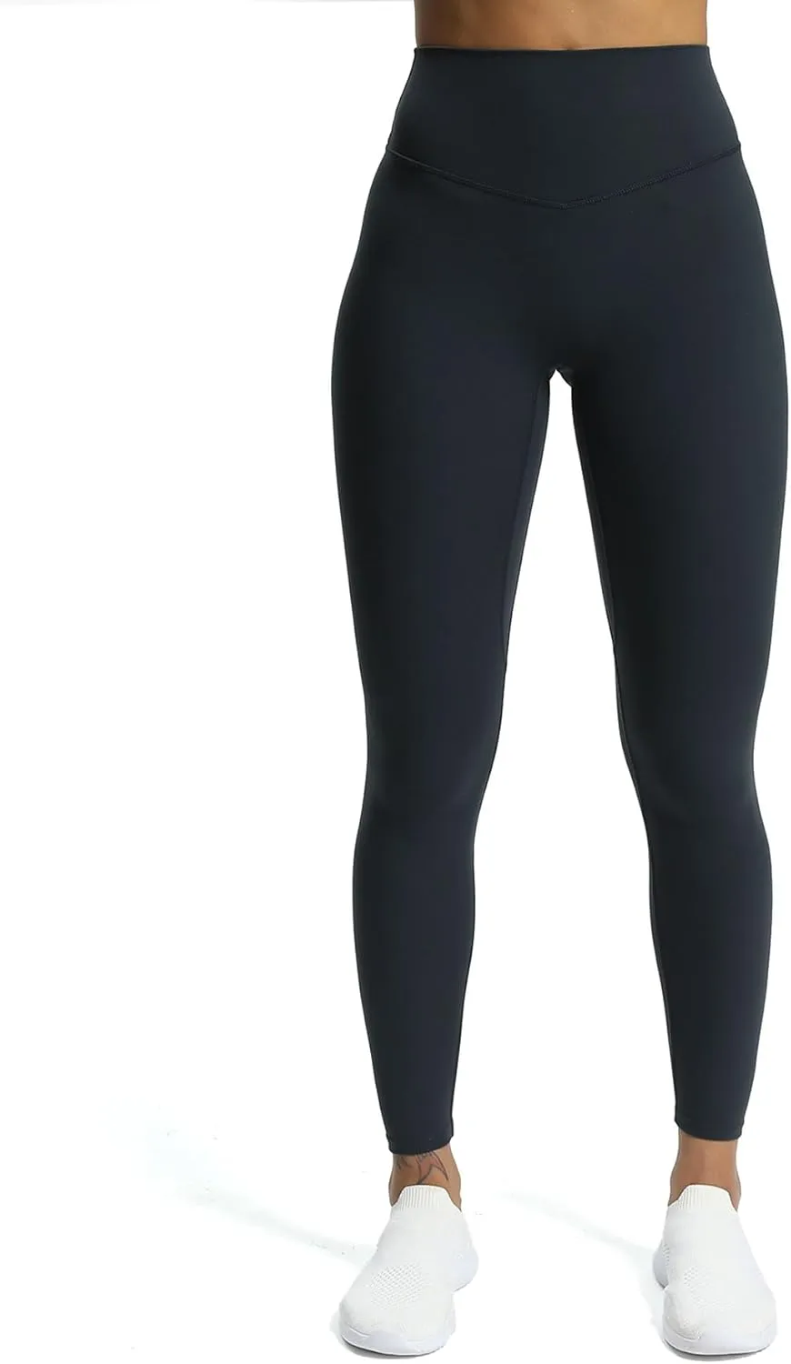Aoxjox High Waisted Workout Leggings for Women Tummy Control Buttery Soft Yoga Metamorph Deep V Pants 26"