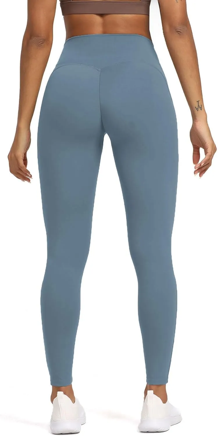 Aoxjox High Waisted Workout Leggings for Women Tummy Control High Rise Scrunch Buttery Soft Scarlett Yoga Pants