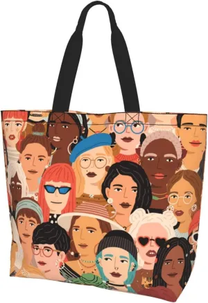 ASYG Funny Shoulder Bag Art Bags Storage Handle Women Shopping Bag Portable Women Bag