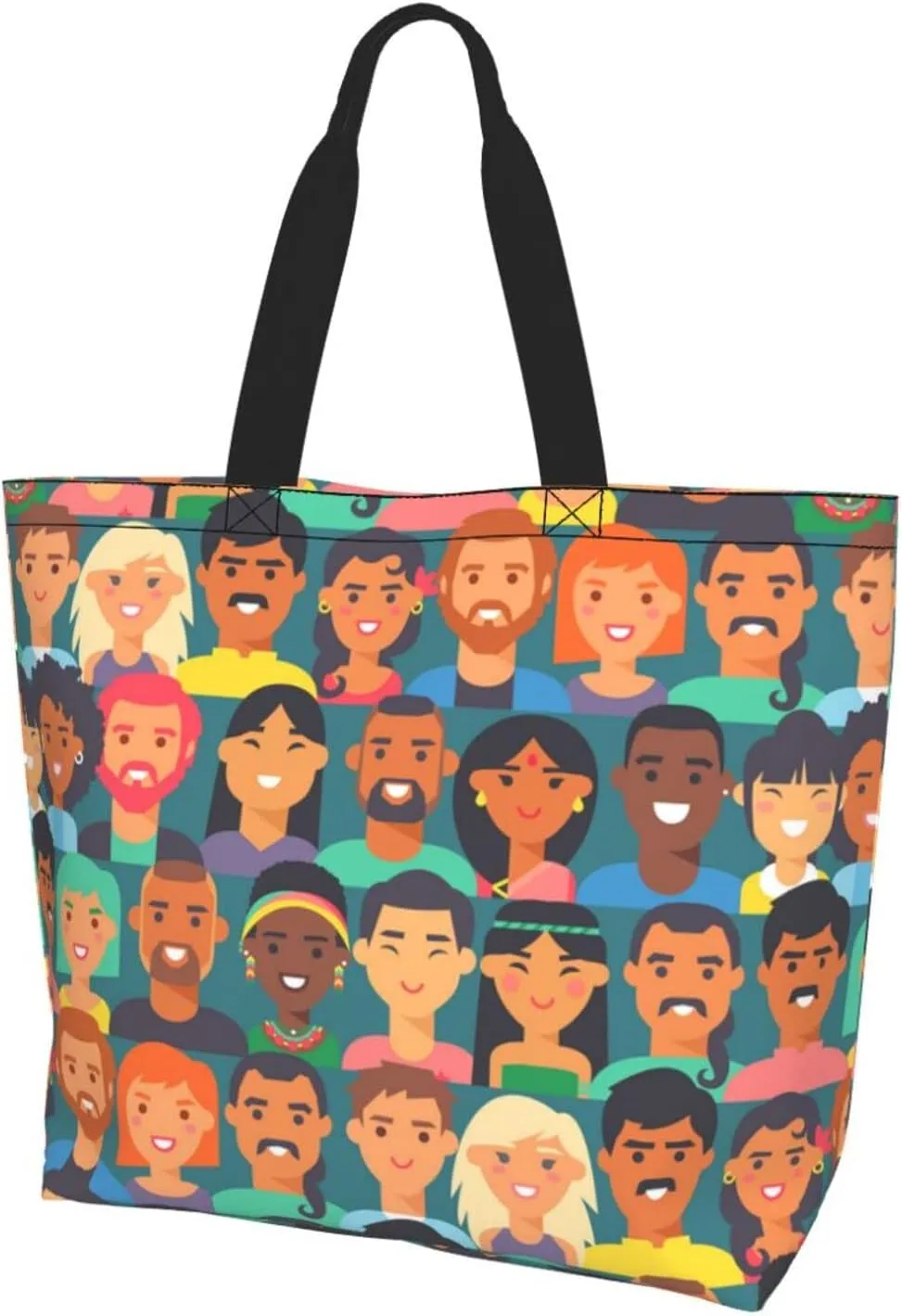 ASYG Funny Shoulder Bag Art Bags Storage Handle Women Shopping Bag Portable Women Bag