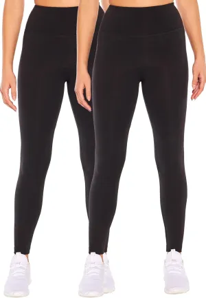 Bally Total Fitness Womens High Rise Tummy Control Legging