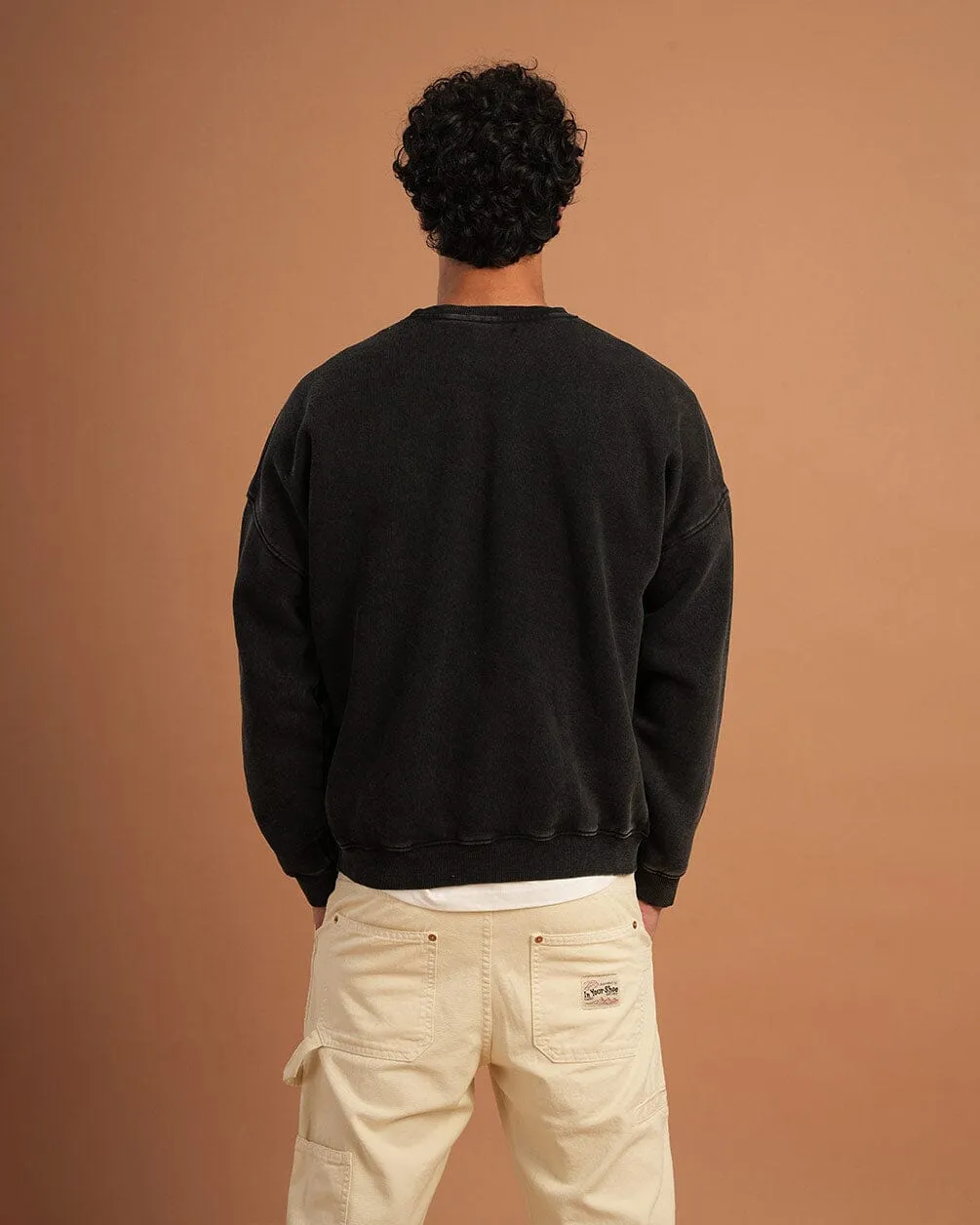 Black Washed Crewneck