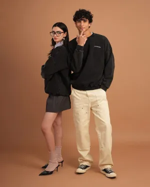 Black Washed Crewneck