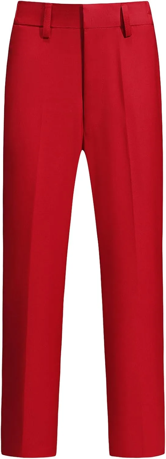 Boy Suits 2 Piece Slim Fit Formal Set with Vest Pants for Kids Wedding Ring Bearer Party Dresswear Outfit
