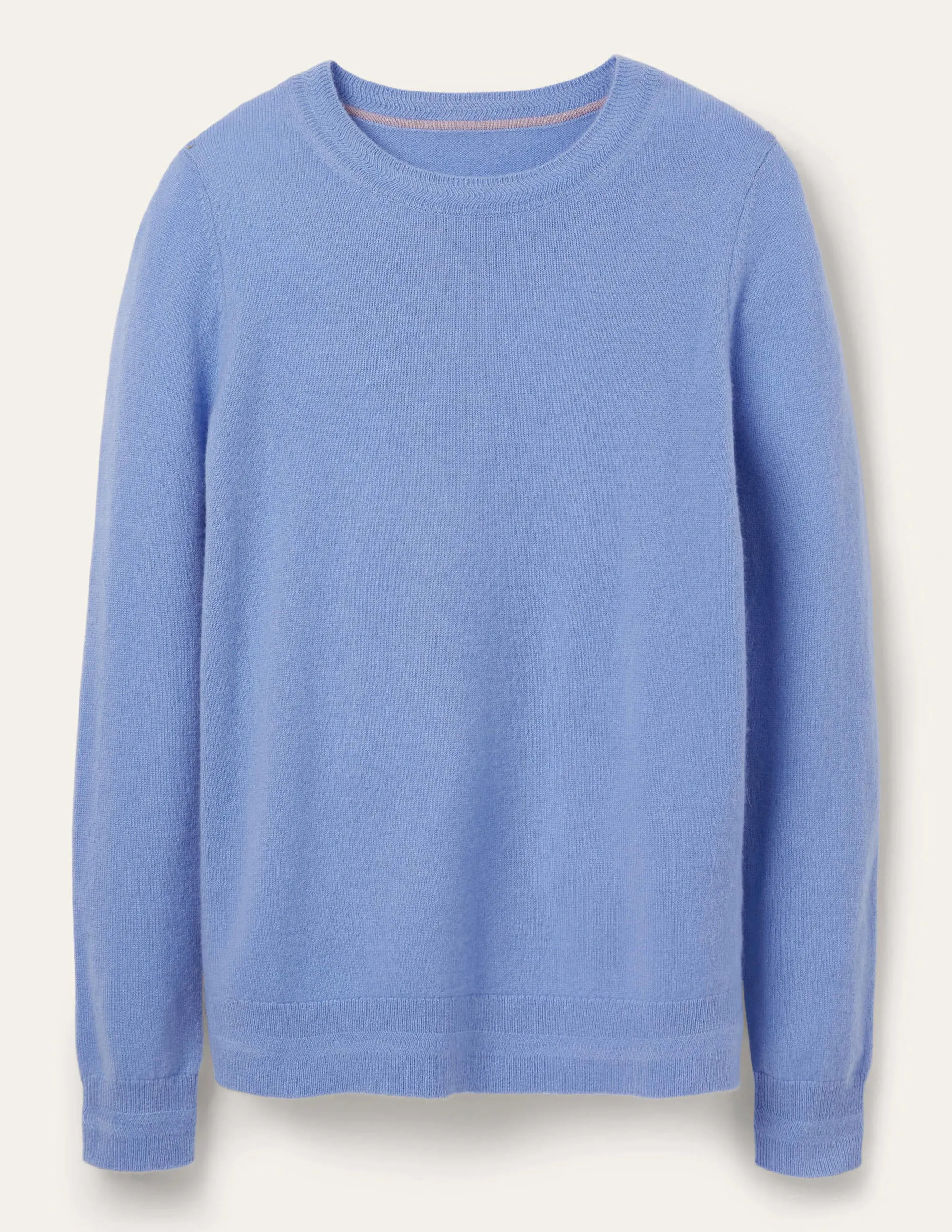 Cashmere Crew Neck Jumper-Gulf Blue