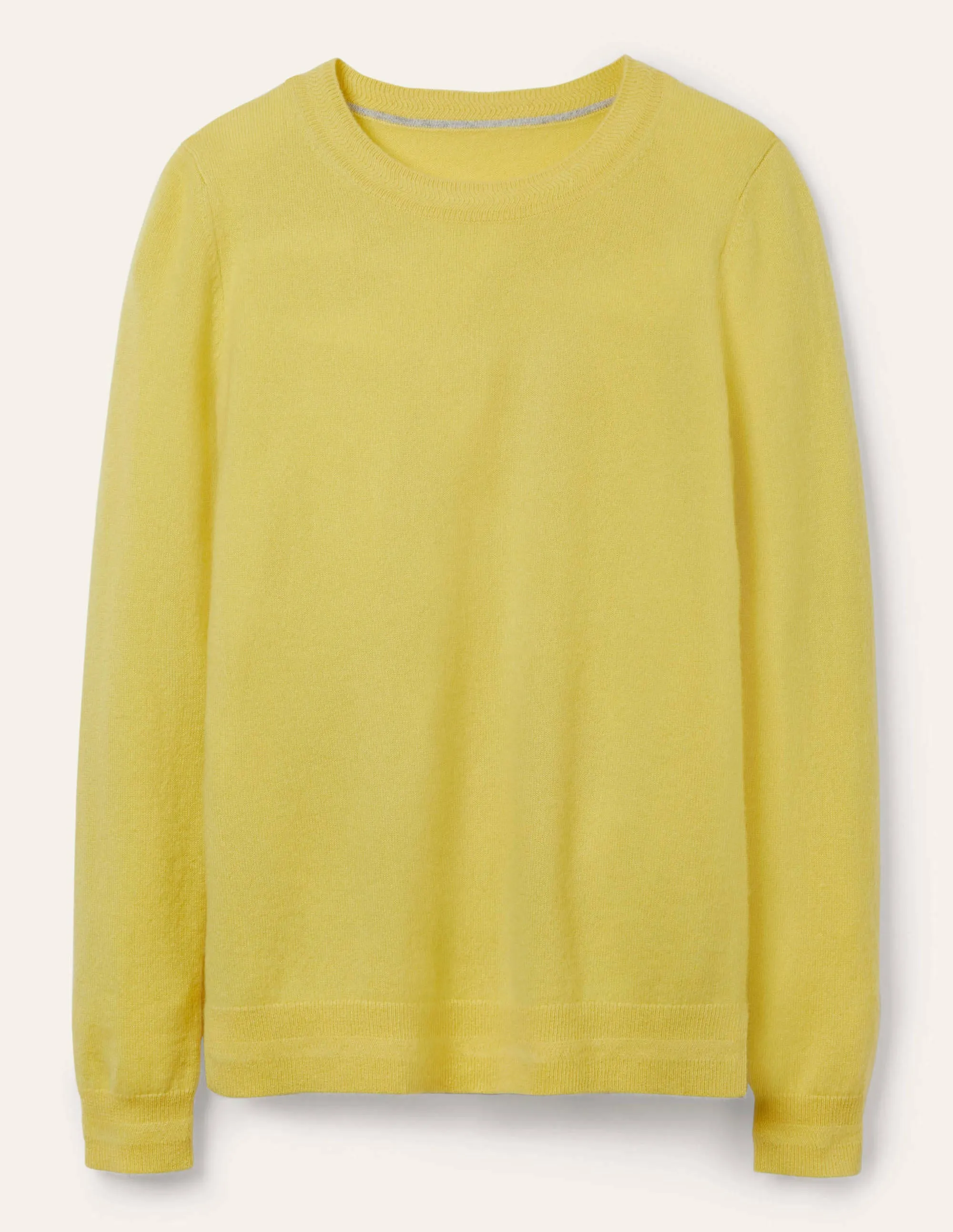 Cashmere Crew Neck Jumper-Pineapple