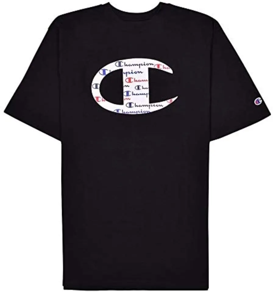 Champion Big and Tall T Shirts for Men – Crewneck Mens Big and Tall Graphic Tee