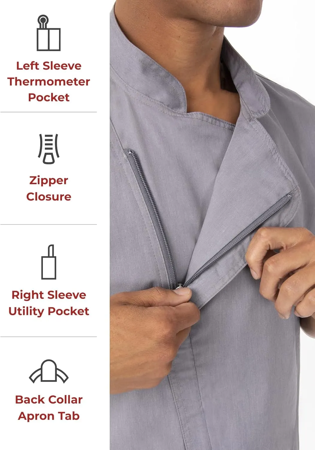 Chef Works Men's Springfield Chef Coat