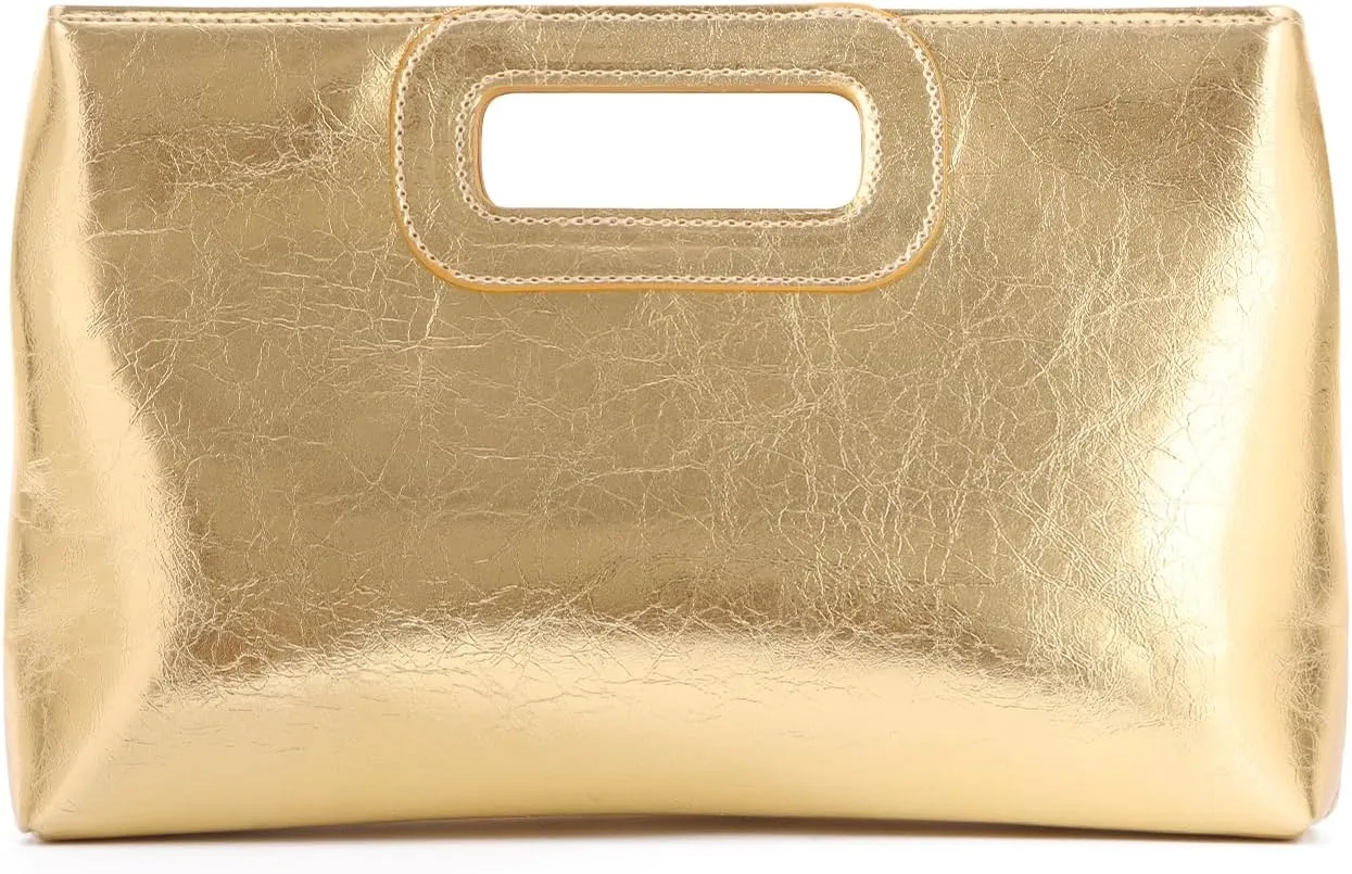 Clutch Purses for Women PU Leather Evening Clutch Bag Fashion Handbags for Wedding, Cocktail, Prom with Chain