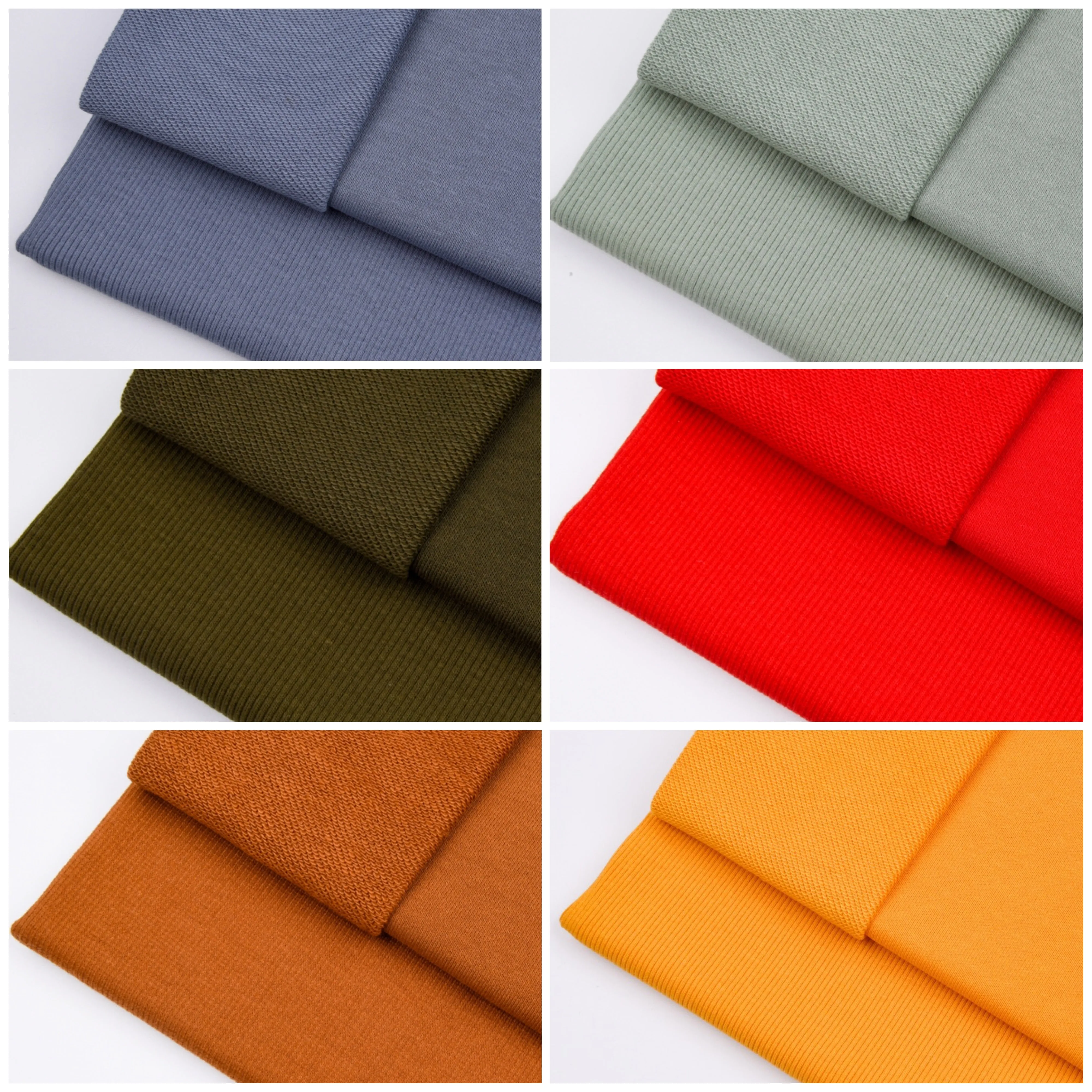 Cotton Spandex French Terry   Matching Rib Fabric (Sold Separately)