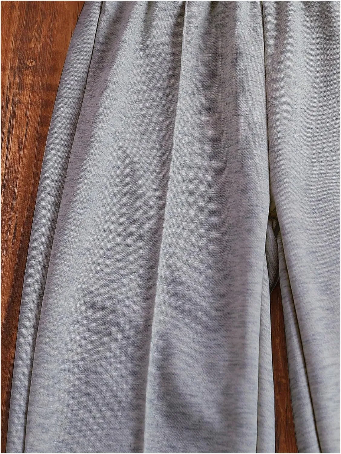COZYEASE Girls' Wide Leg Sweatpants High Elastic Waist Pants Drawstring Casual Straight Leg Jogger Swearpants with Pocket