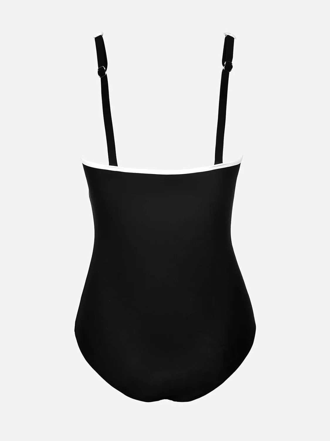 CUPSHE Women's One Piece Swimsuit Scoop Neck Bathing Suit Color Block Adjustable Wide Straps