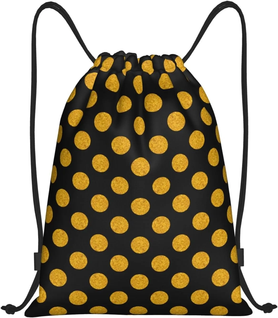 Cute Polka Dots Drawstring Bags Backpack Bag Casual String Daypack for Women Men Sport Gym Yoga Travel Backpacks