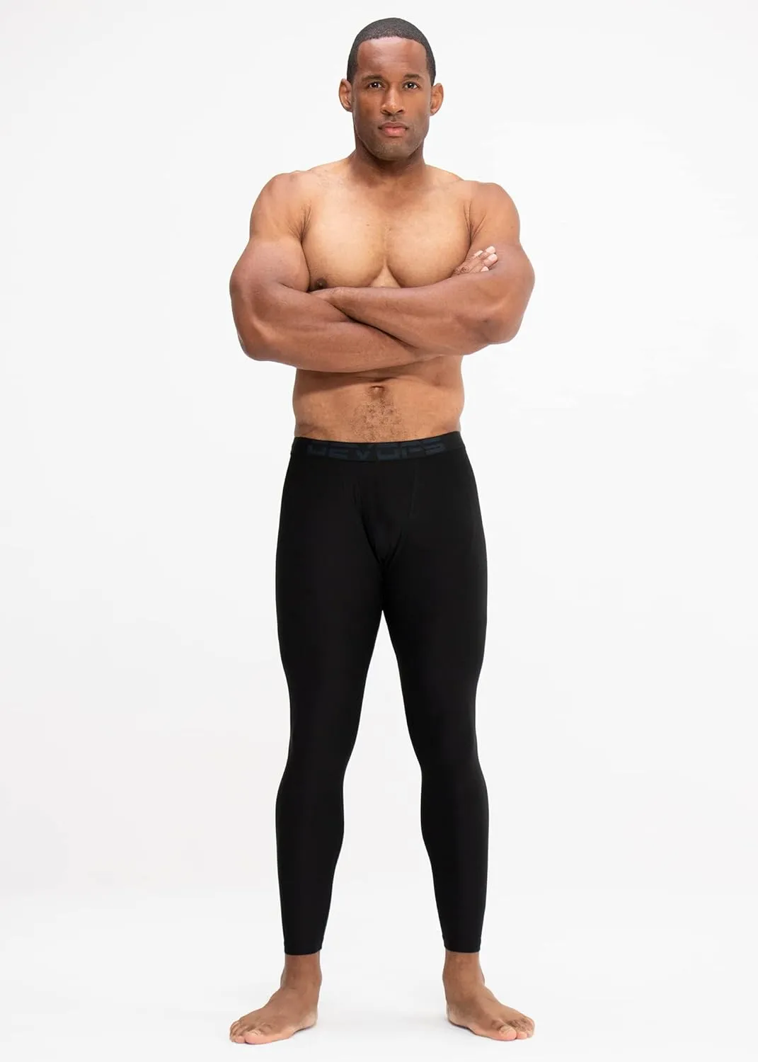 DEVOPS 2 or 3 Pack Men's Compression Pants Athletic Leggings with Pocket/Non-Pocket