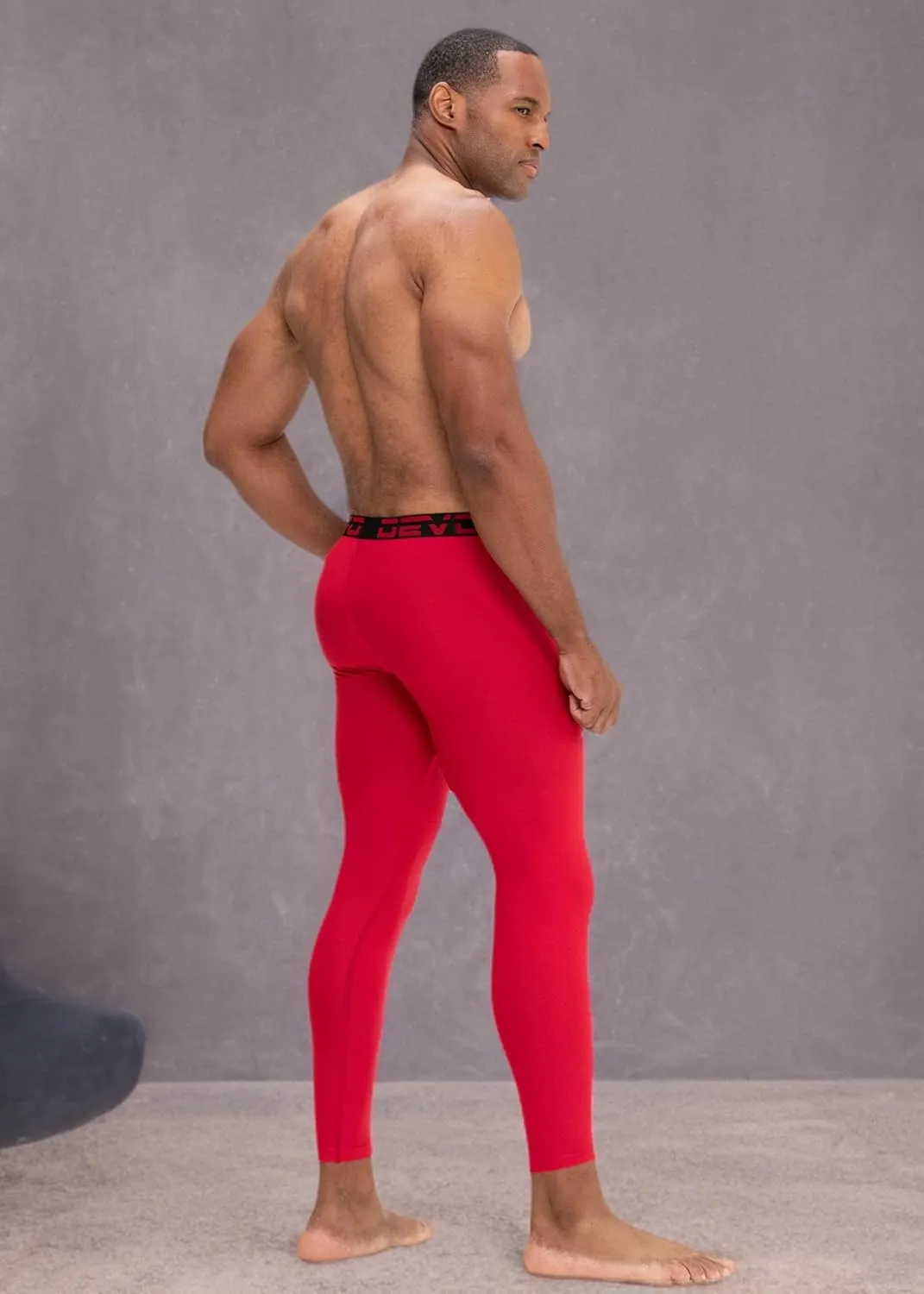 DEVOPS 2 or 3 Pack Men's Compression Pants Athletic Leggings with Pocket/Non-Pocket