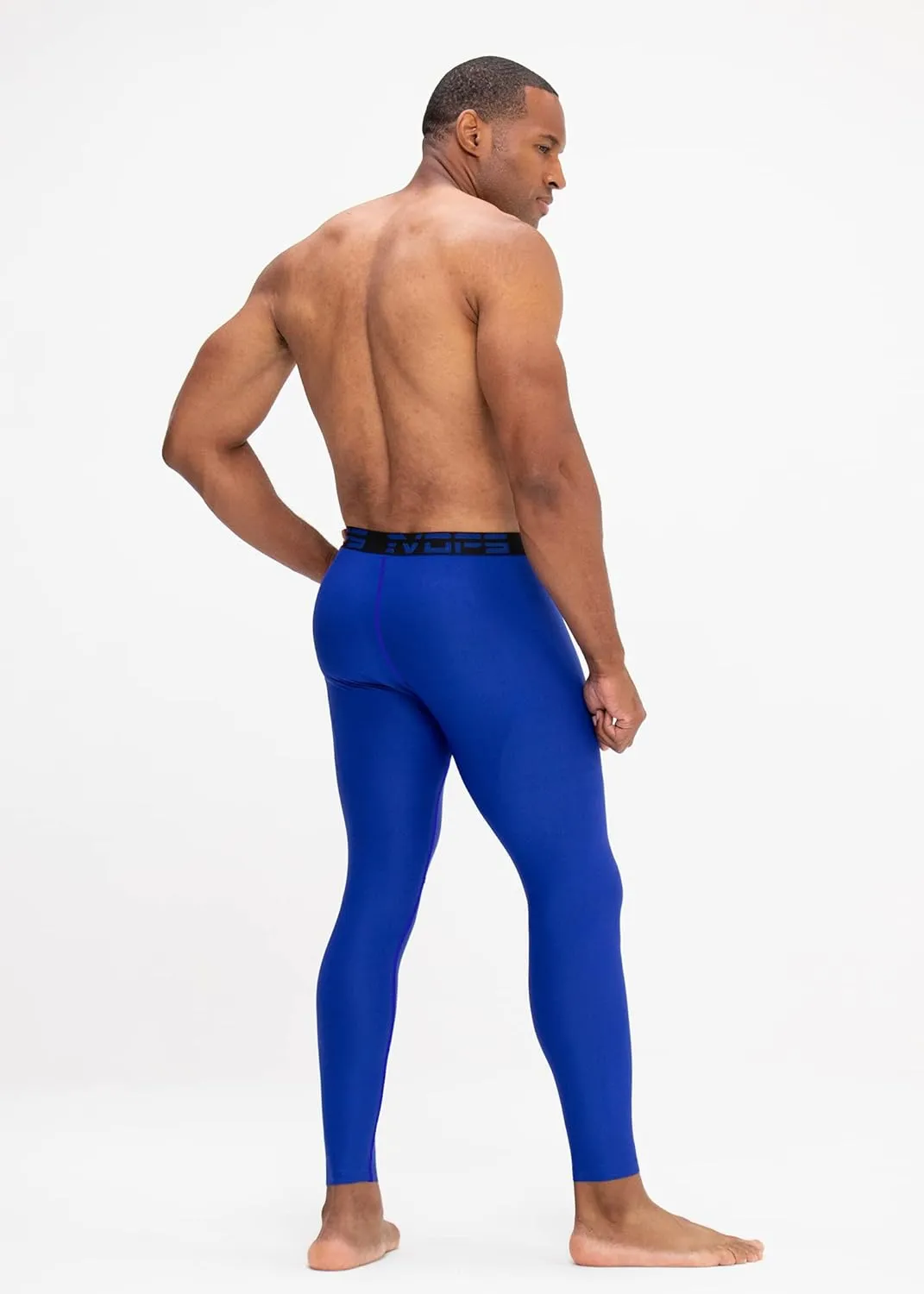 DEVOPS 2 or 3 Pack Men's Compression Pants Athletic Leggings with Pocket/Non-Pocket