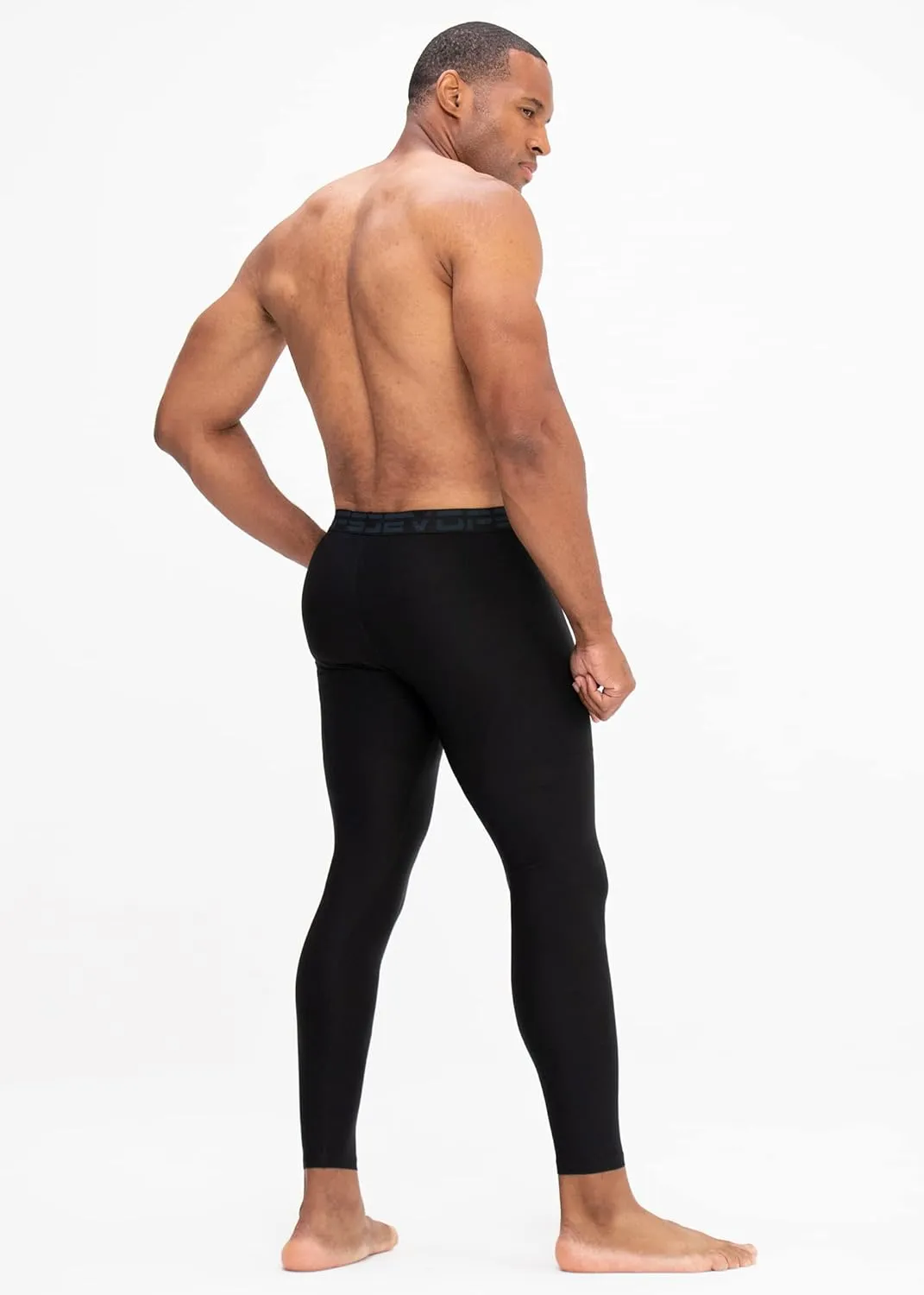 DEVOPS 2 or 3 Pack Men's Compression Pants Athletic Leggings with Pocket/Non-Pocket