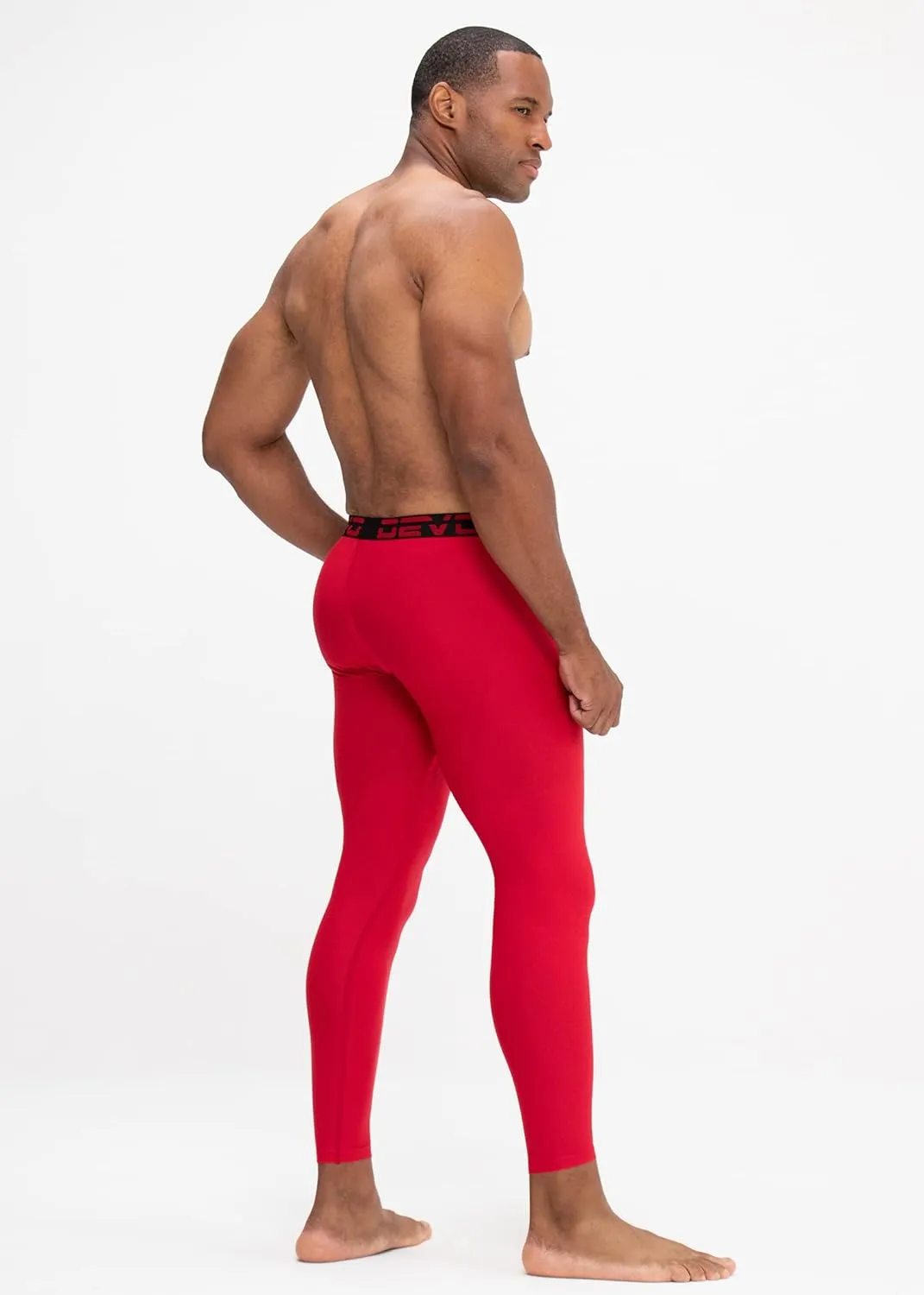 DEVOPS 2 or 3 Pack Men's Compression Pants Athletic Leggings with Pocket/Non-Pocket