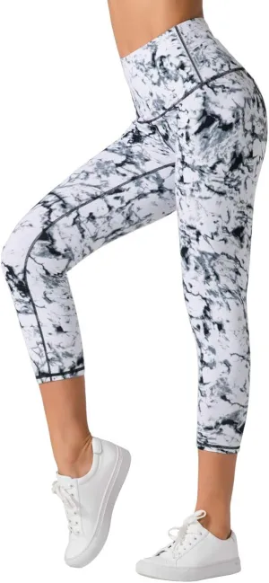 Dragon Fit Compression Yoga Pants with Inner Pockets in High Waist Athletic Pants Tummy Control Stretch Workout Yoga Legging