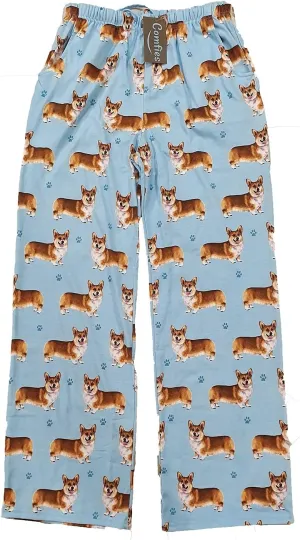 E & S Imports Womens Corgi Dog Lounge Pants - Pajama Pants Pajama Bottoms - Medium