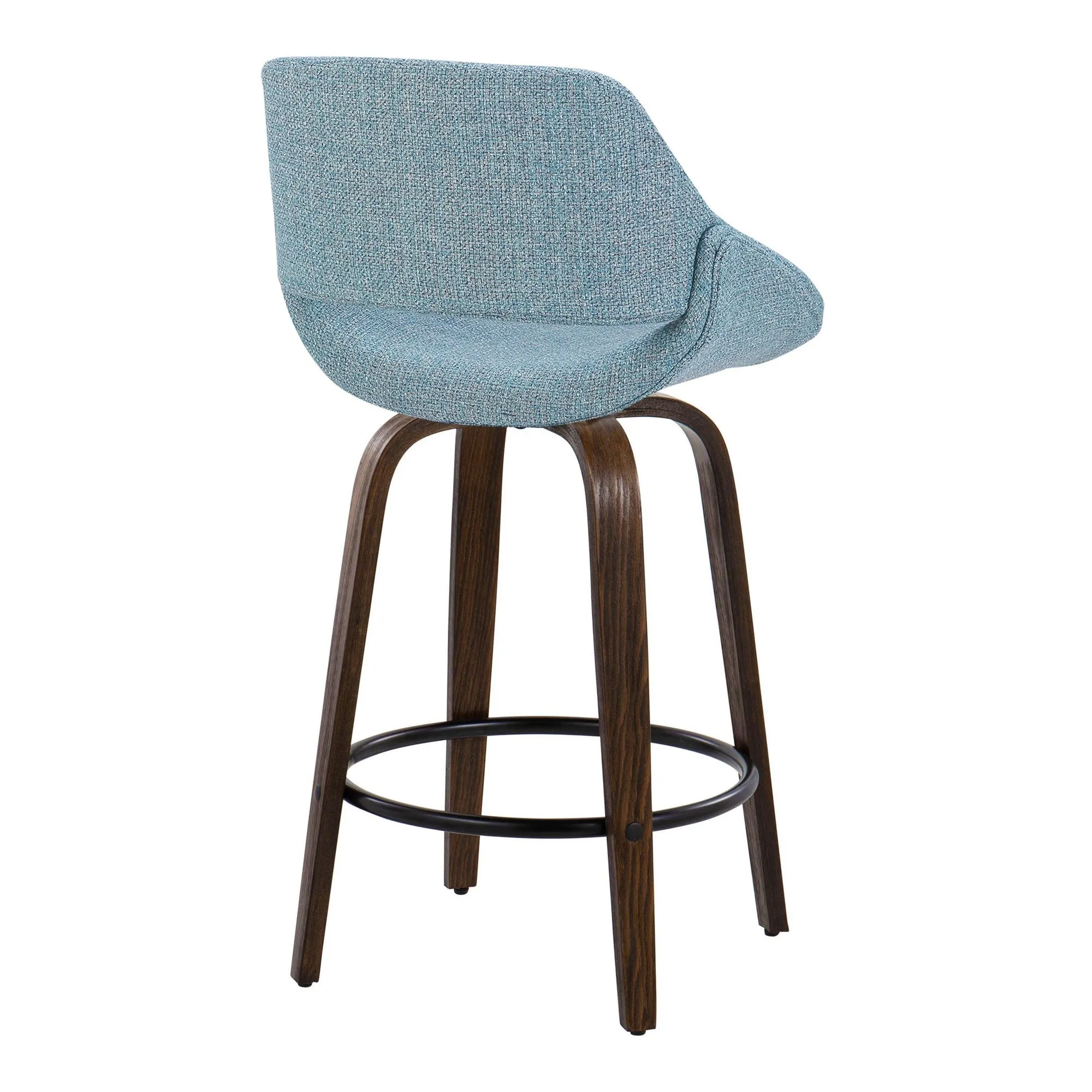 Fabrico 26" Fixed-Height Counter Stool - Set of 2 By LumiSource - B26-FBCOFB-GRTZQ2 BNBU2