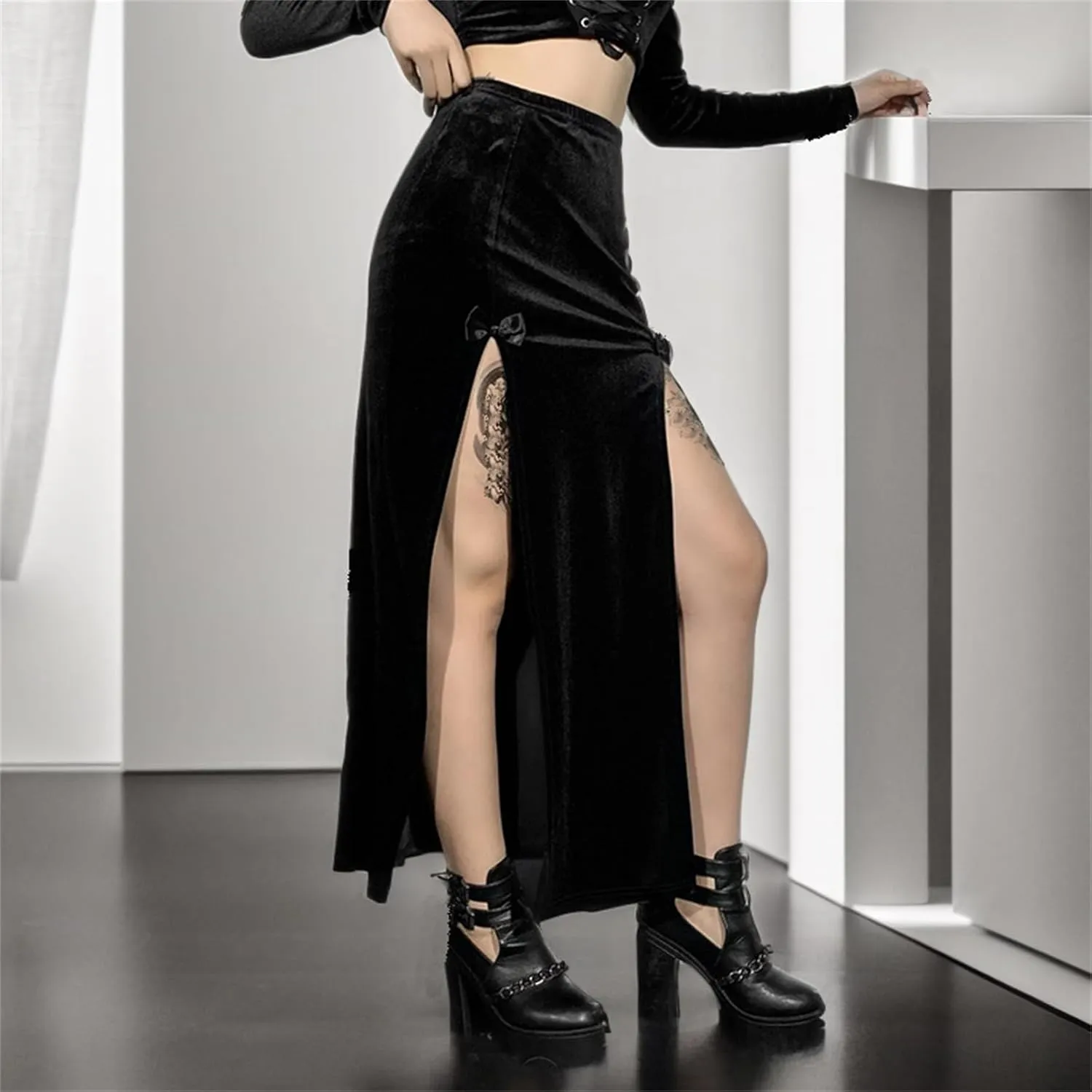 Fairy Grunge Skirt for Women Punk Y2k Goth Emo Rave Harajuku Festival