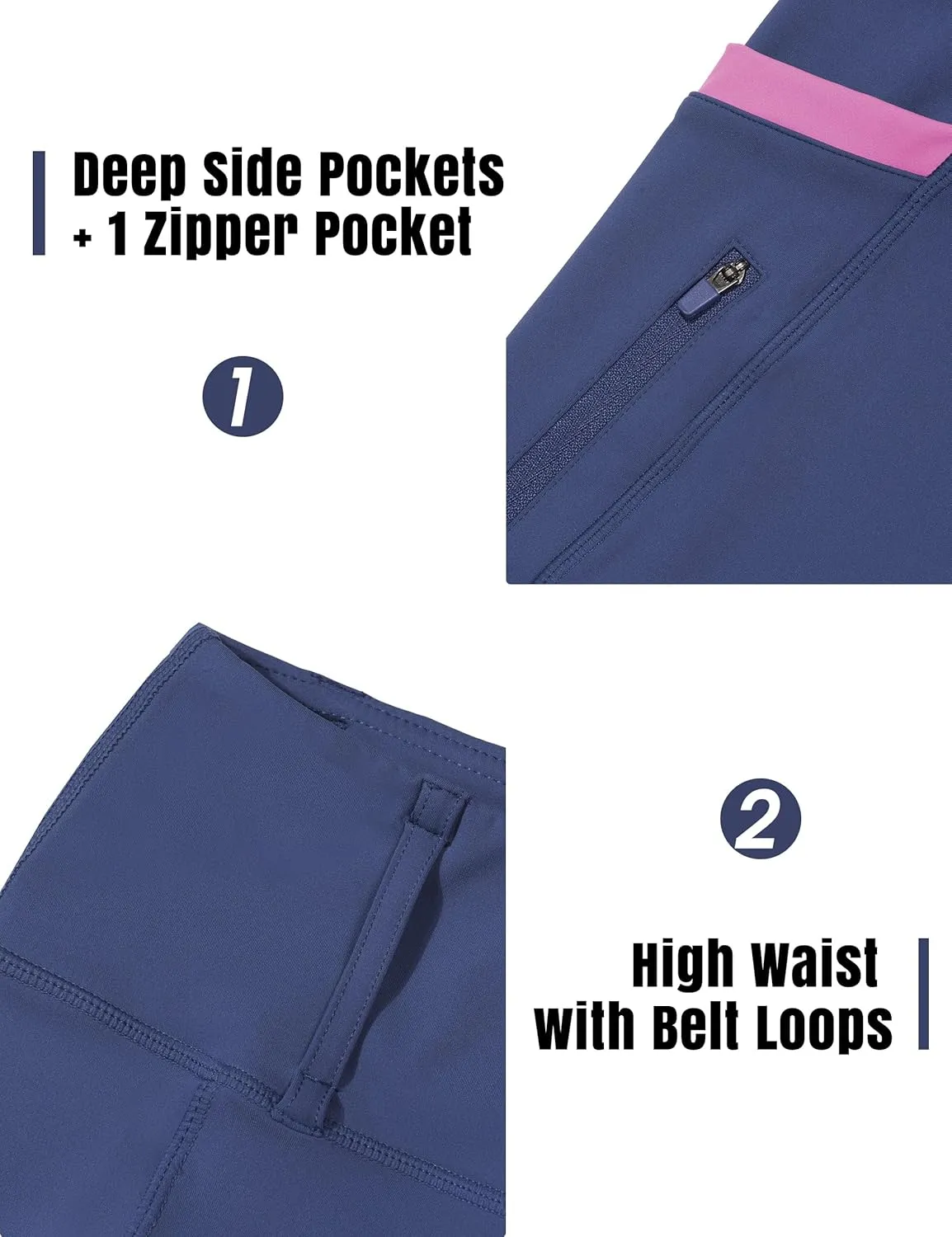 FitsT4 Sports Girls Riding Pants Full Seat High Waist Kids Equestrian Breeches Horse Schooling Tights Zipper Pockets