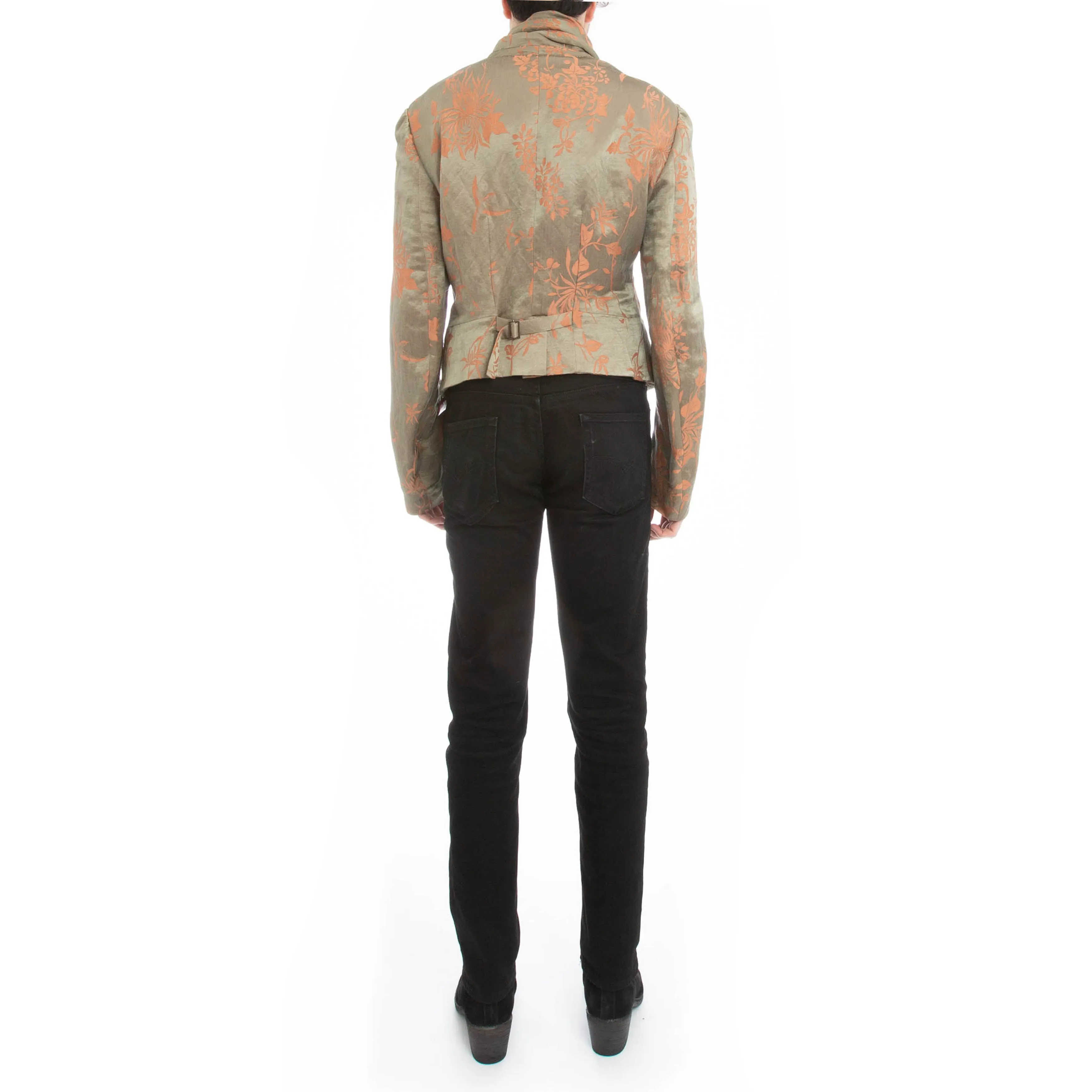 Floral Scarf Blazer