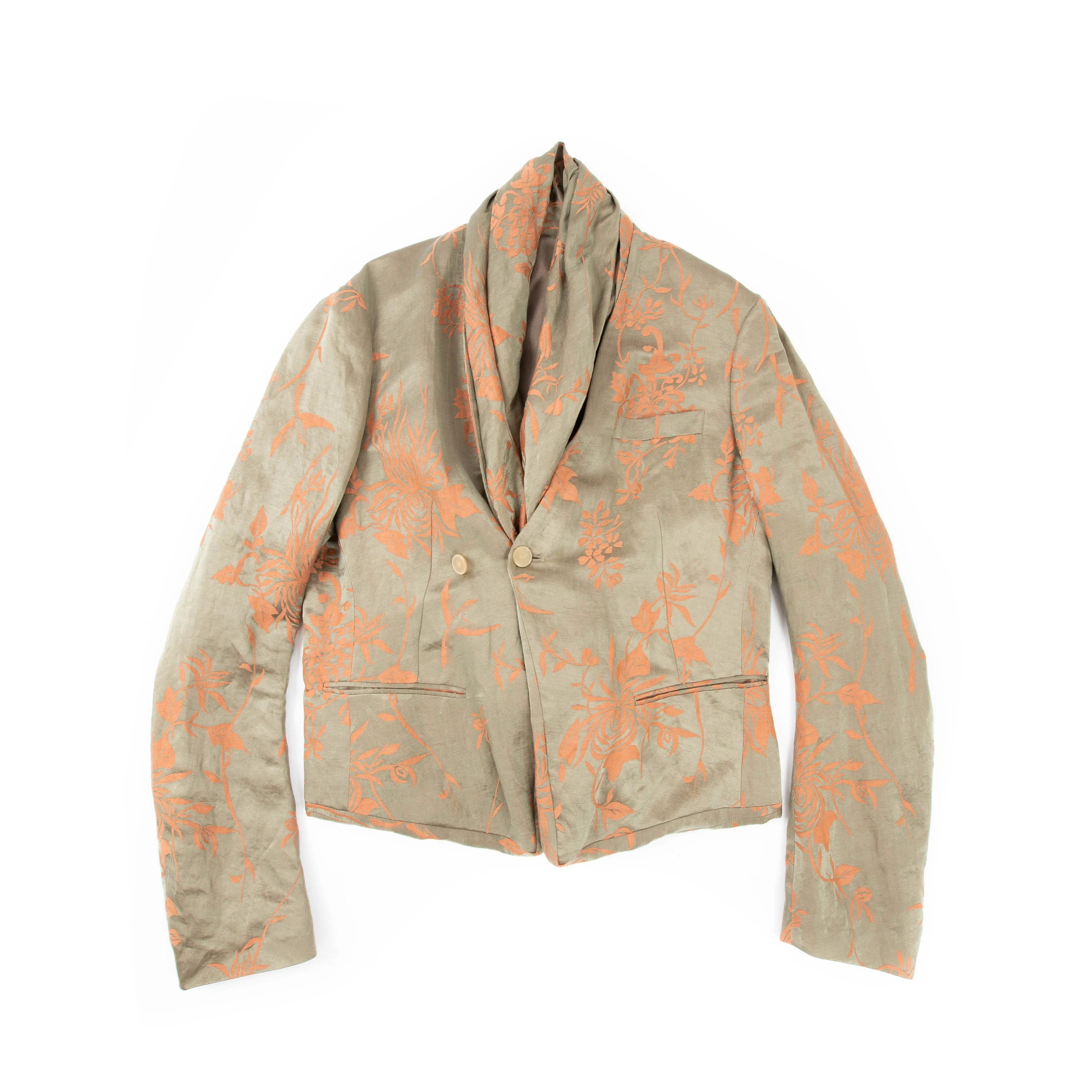 Floral Scarf Blazer