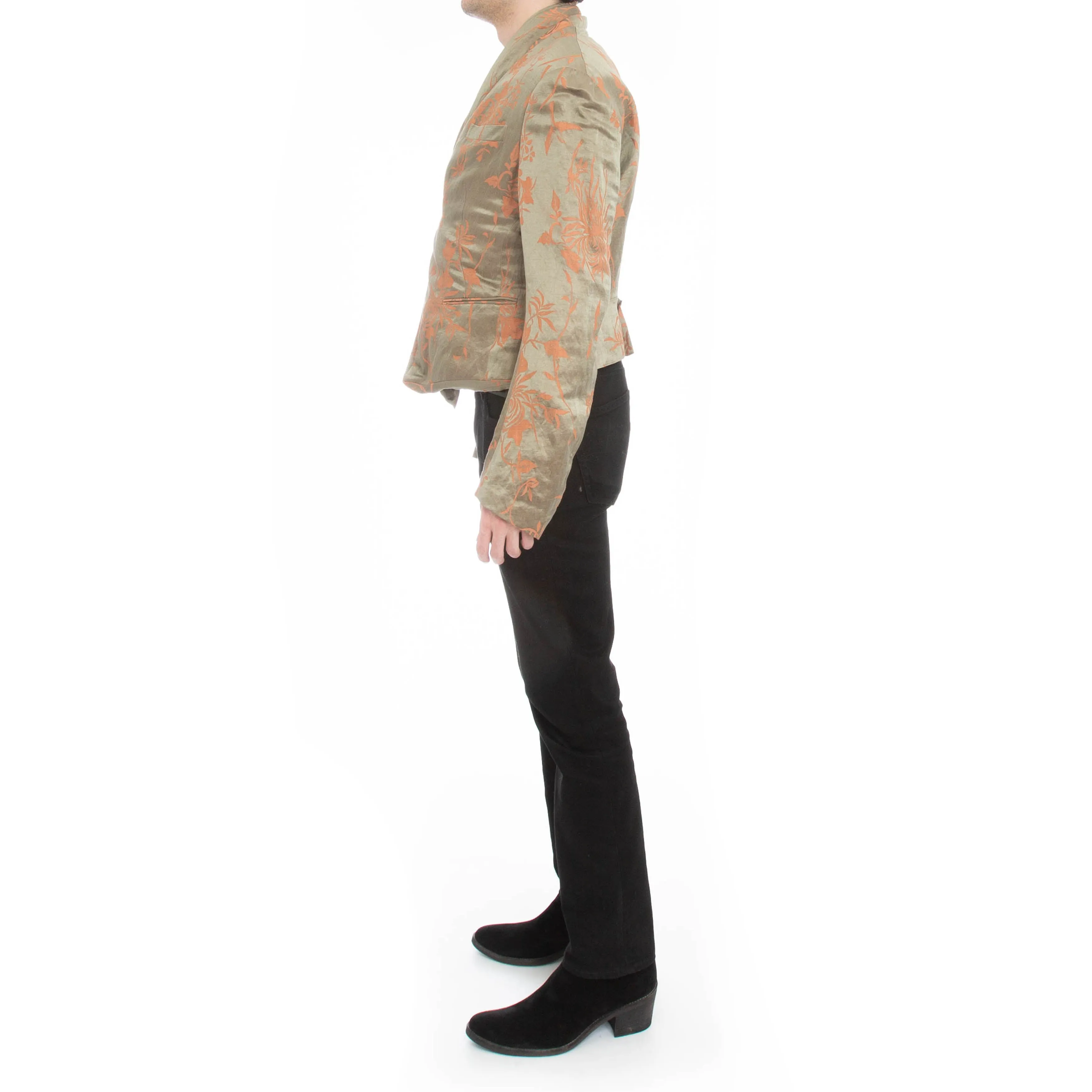 Floral Scarf Blazer