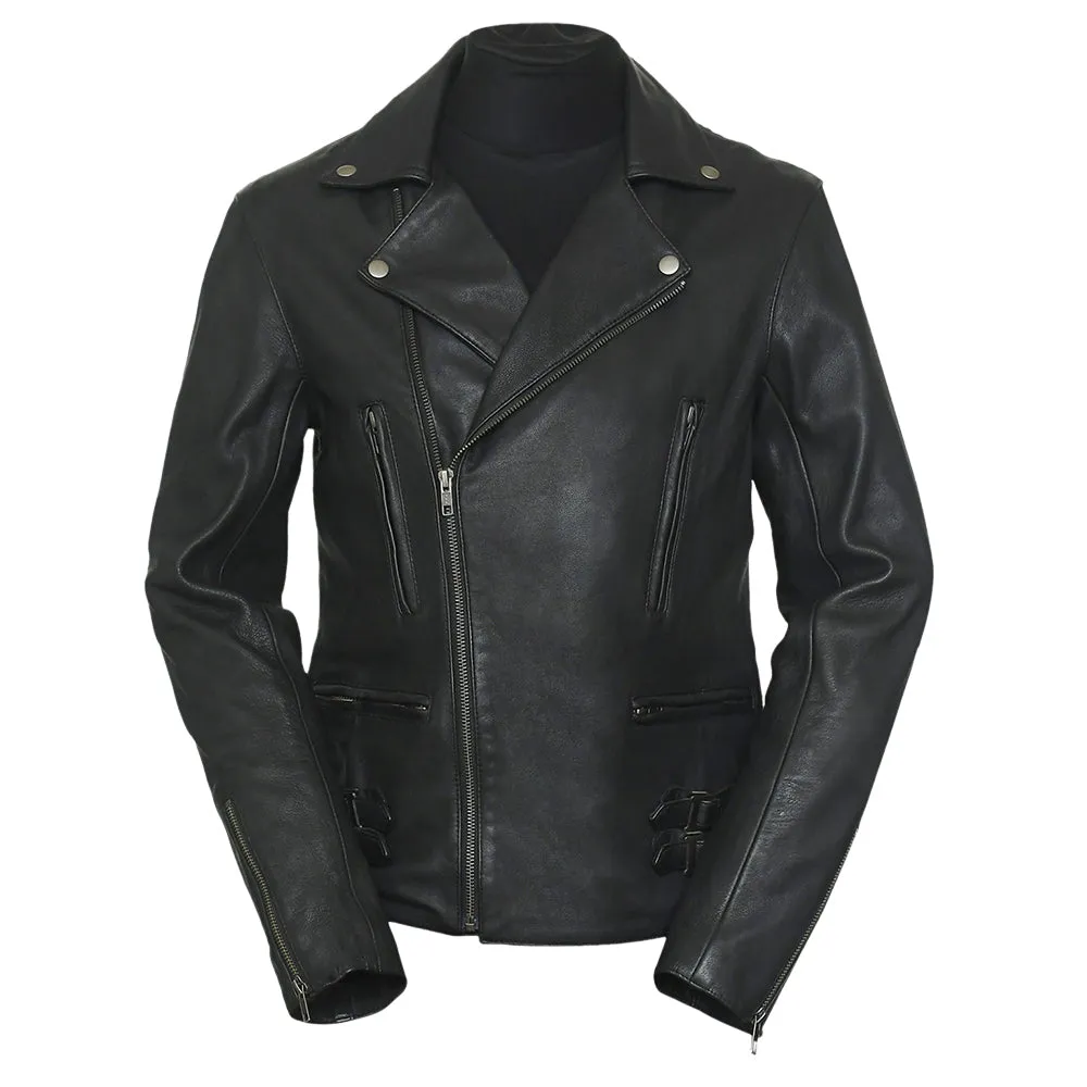 Frisco Motorcycle Easy Rider Red Leather Jacket