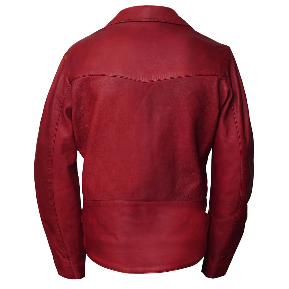 Frisco Motorcycle Easy Rider Red Leather Jacket