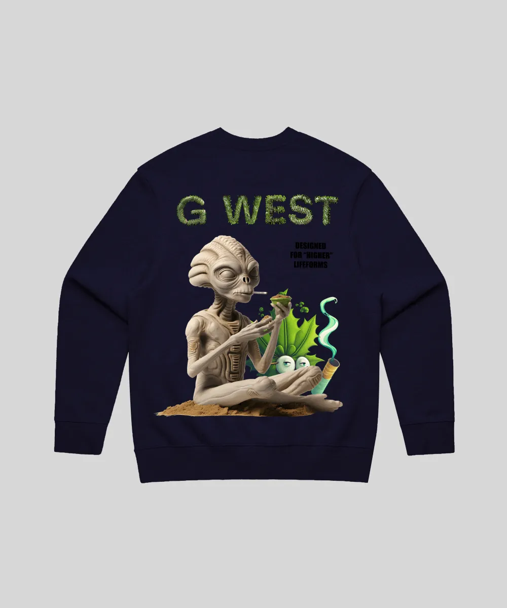 G West Higher Lifefrom Heavy Premium Crewneck - 6 Colors