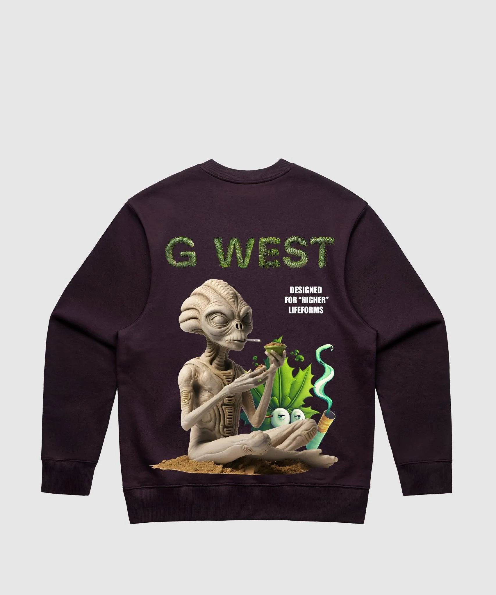 G West Higher Lifefrom Heavy Premium Crewneck - 6 Colors