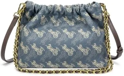 Genuine Leather Vintage Chain Money Bag Bag Women 2024 New Premium Texture Niche Shoulder Crossbody Bucket Bag Light Luxury Design Sense