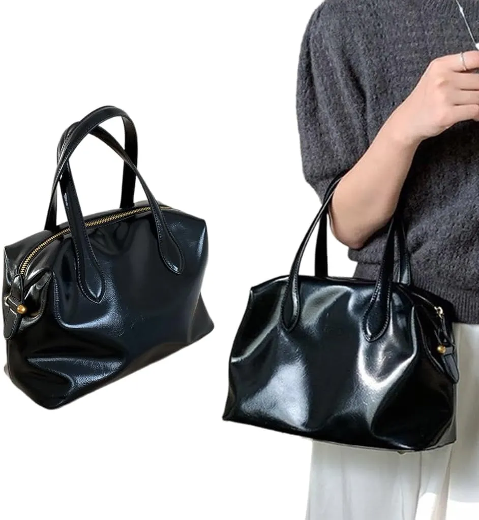 Handbags for Women Soft PU Leather Large Bags for Ladies Top Handle Satchel Shoulder Bag Large Capacity Bag