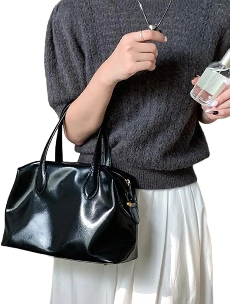 Handbags for Women Soft PU Leather Large Bags for Ladies Top Handle Satchel Shoulder Bag Large Capacity Bag