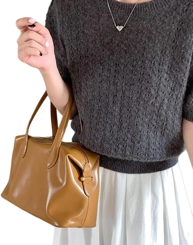 Handbags for Women Soft PU Leather Large Bags for Ladies Top Handle Satchel Shoulder Bag Large Capacity Bag