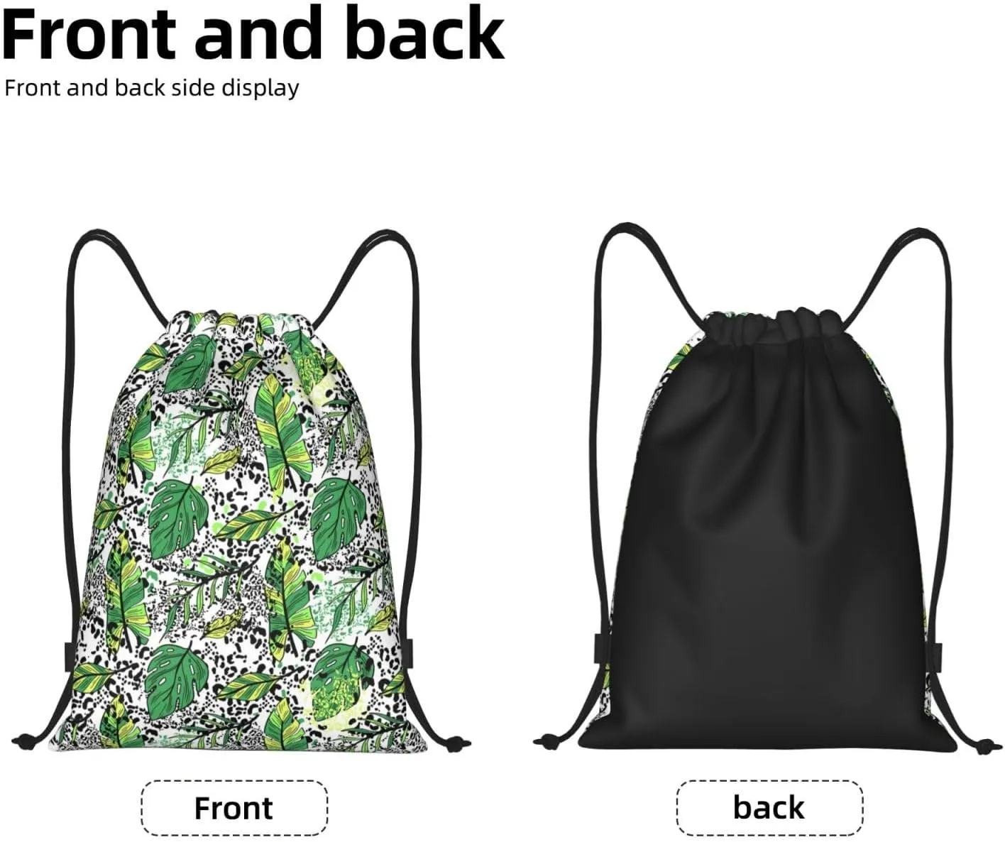 Hawaiian Flower Drawstring Backpack,Hawaii Floral Drawstring Bag Cute Beach Sack Bags For Gym Shopping Sport Yoga