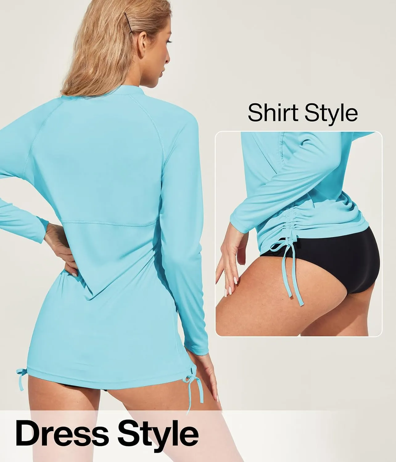 Heathyoga Rash Guard for Women UPF 50  UV Sun Protection Swim Shirt for Woman Long Sleeve Swimsuits Bathing Suit Tops