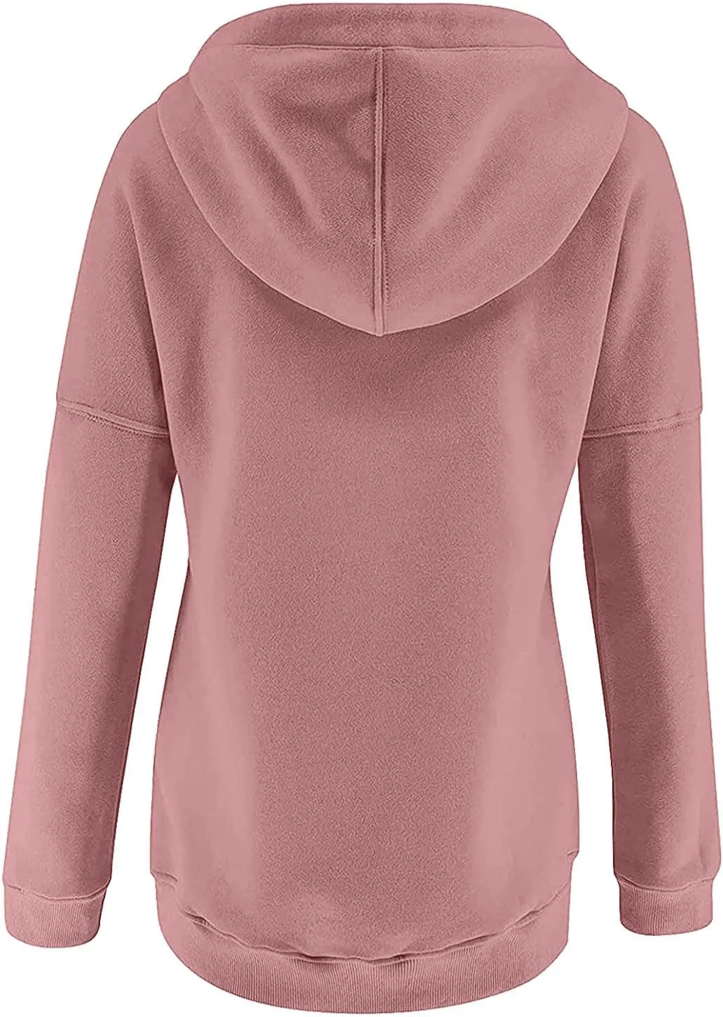 Hoodies for Women Fashion 2024 Long Sleeve Button up Pullover Sweatshirt Loose Casual Comfy Lightweight Fall Y2k Tops