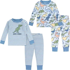 Huggies Unisex Baby Long Sleeve Pajama 4-Piece Set
